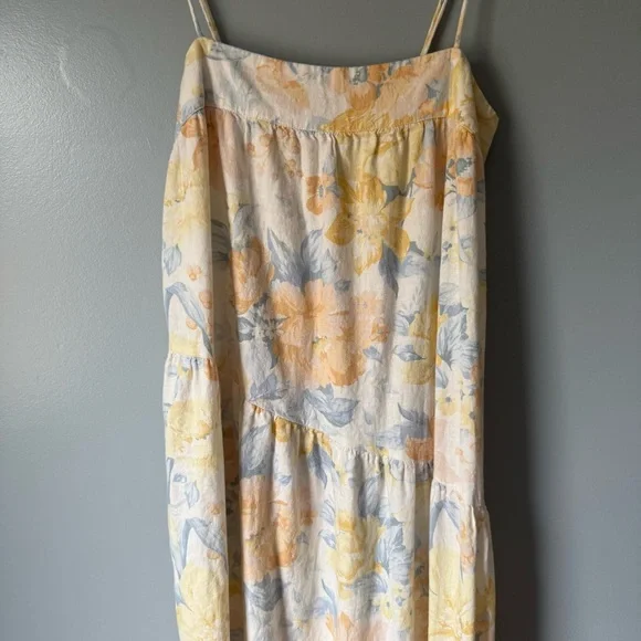Abercrombie Asymmetrical Tiered Maxi Dress Size small - Picture 2 of 6